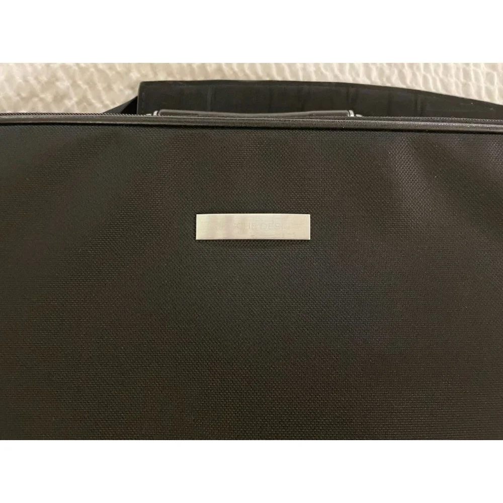 Porsche Design Roadster Briefcase Over-Night Bag with Shoulder Strap in Black